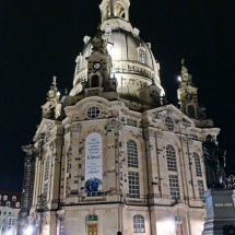 Church Frauenkirche in Dresden which had been destroyed at the end of the 2nd worldwar